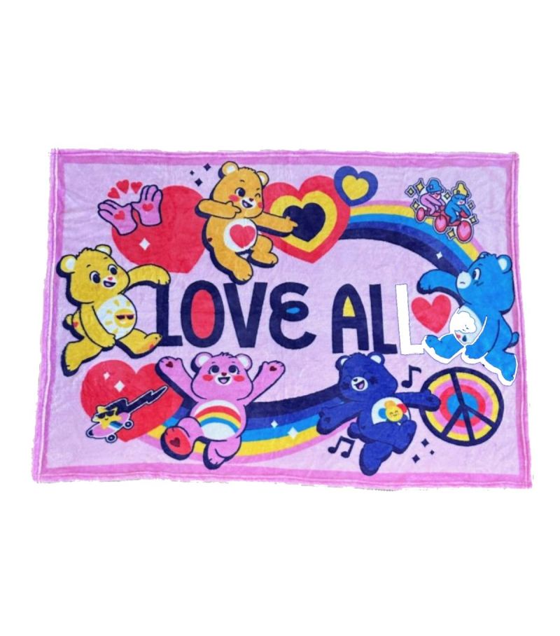Care Bears Collection Pink Printed Blanket