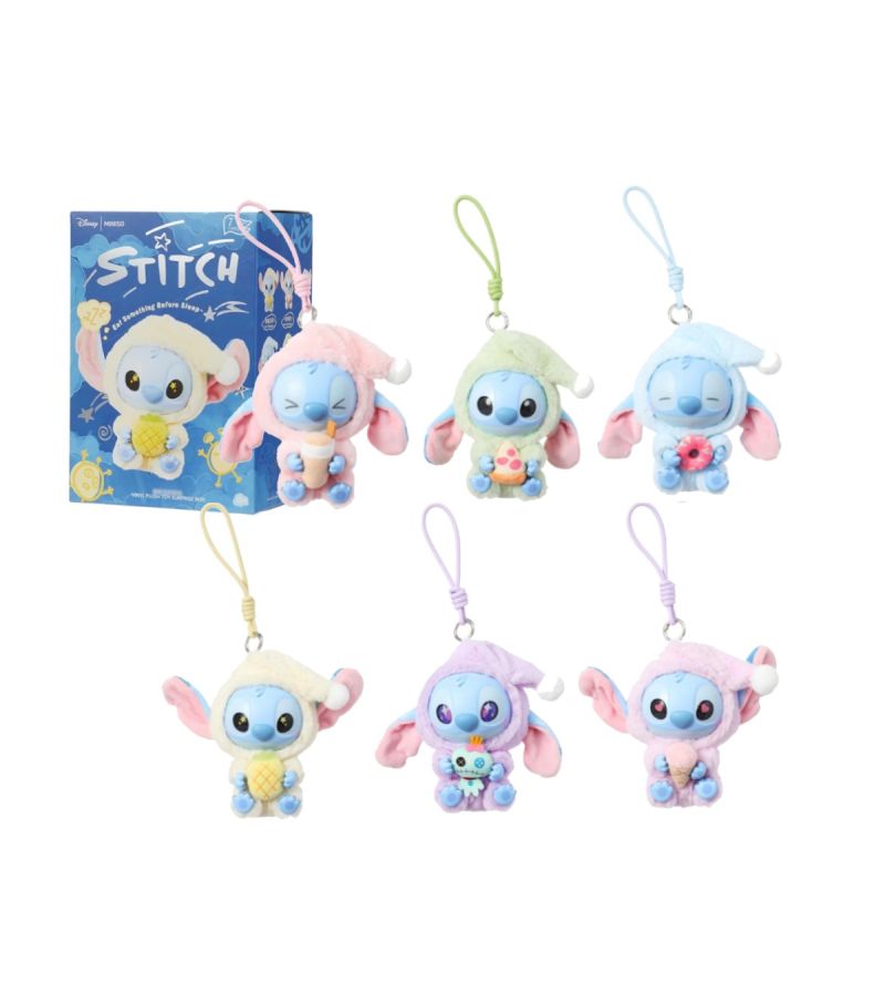 Disney Stitch Eat Something Before Sleep Collection Vinyl Face Plush Blind Box