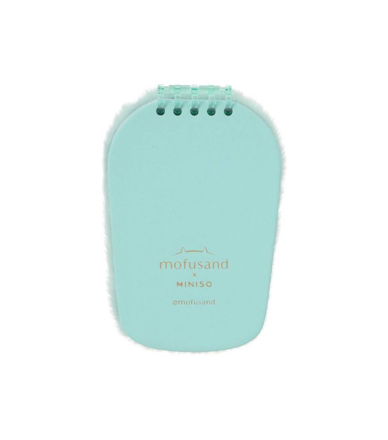 Mofusand Ice Cream Collection Green Plush Notebook