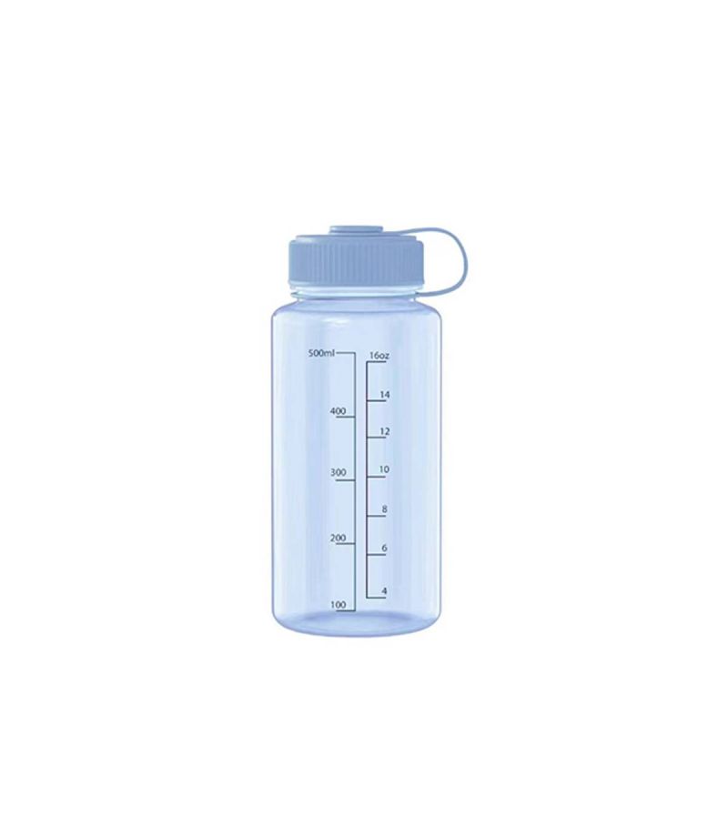 MINISO Minimalist Blue Sports Plastic Water Bottle 650ml