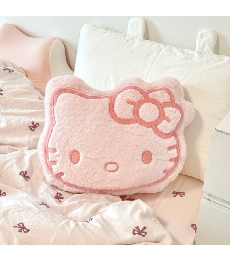 Sanrio Hello Kitty & Friends Hello Kitty Pink 18 Inch Head Shaped Pillow
