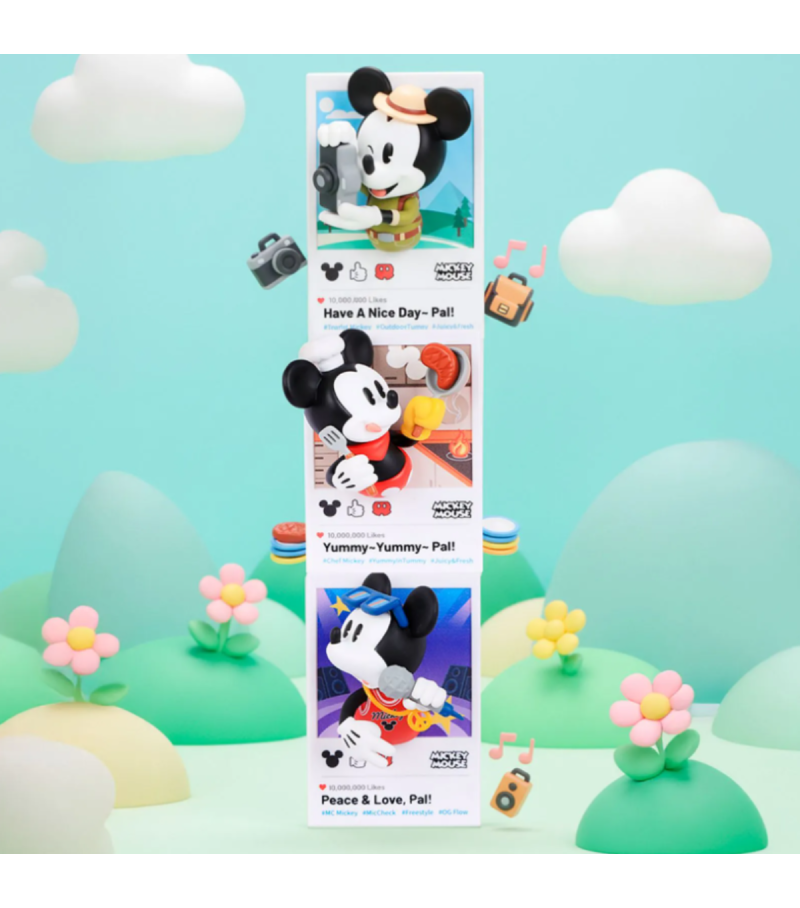 Disney Mickey Enjoy Life Collection 3D Fridge Magnet Surprise Blind Box