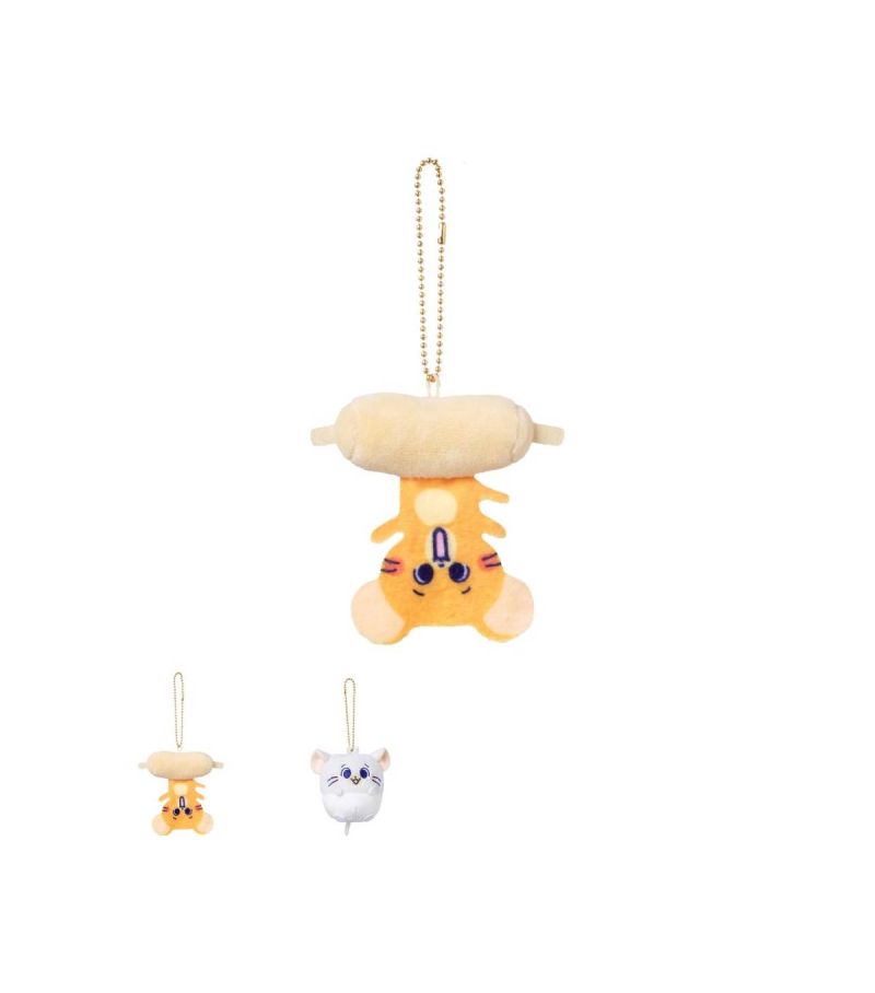 Tom & Jerry Gokko Series Couple Plush Pendant (Rolling Pin)