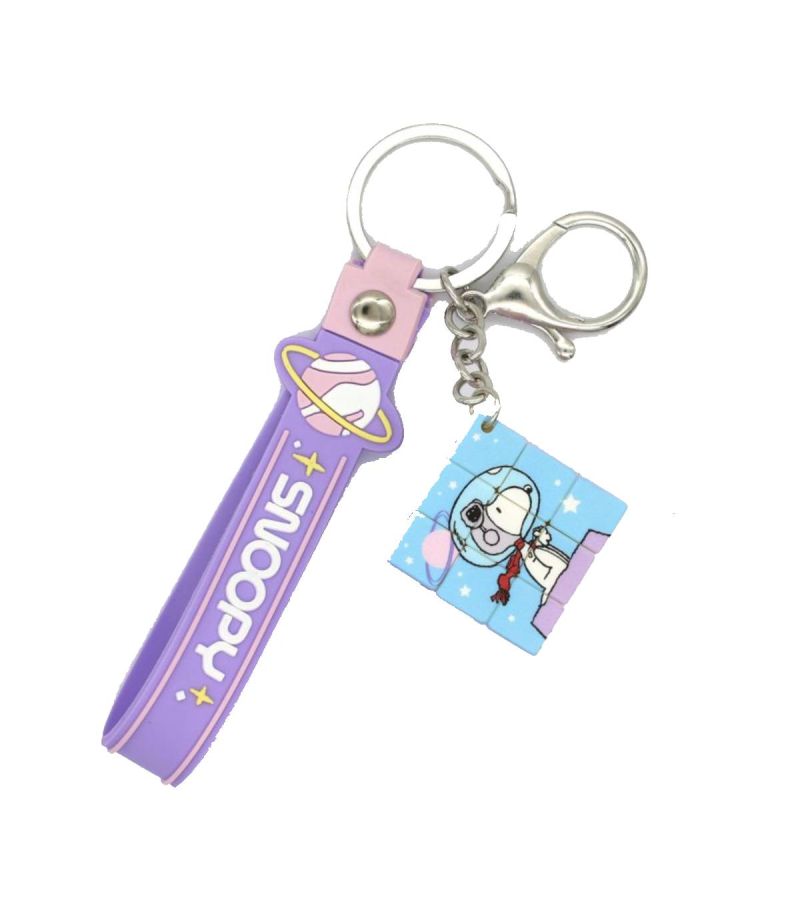 Snoopy the Little Space Explorer Collection Cube Keychain