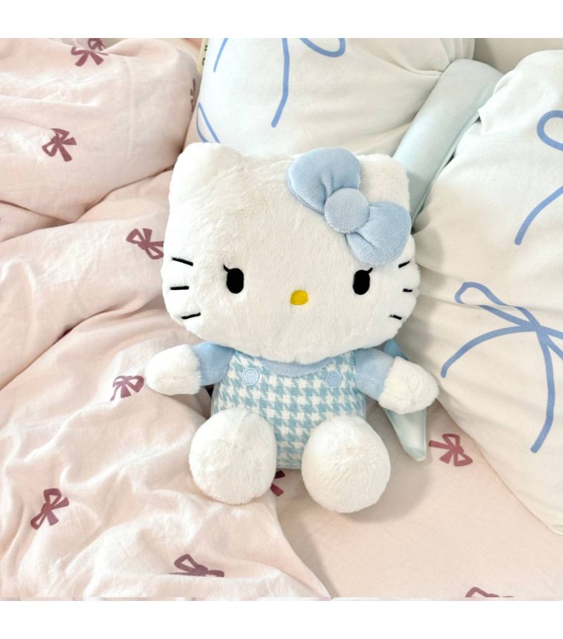 Sanrio Hello Kitty & Friends Hello Kitty Blue & White 10 Inch Sitting Plush Soft Toy