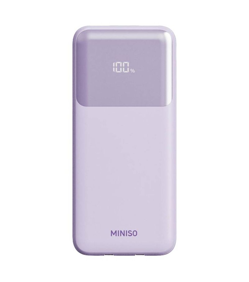 9000mAh Purple Built in Dual Cable Power Bank Model: C103