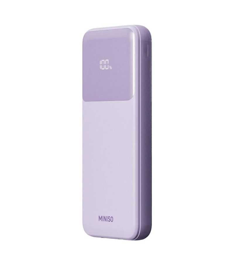 9000mAh Purple Built in Dual Cable Power Bank Model: C103