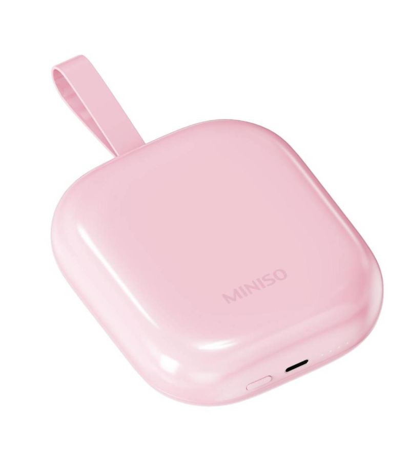 MINSIO Mini Berry 10000mAh Power Bank Pink with Cable Model: X-001