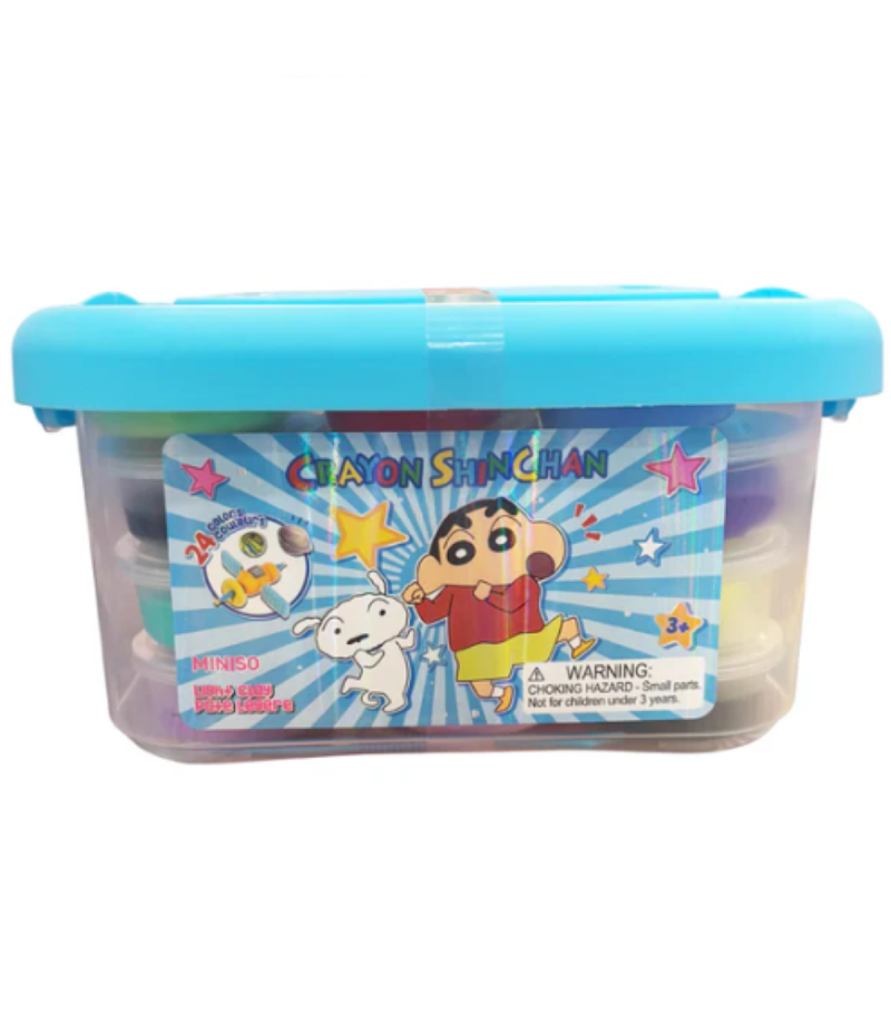 Crayon Shinchan Super Costume Adventure Collection 24-Color Light Clay Set-Blue