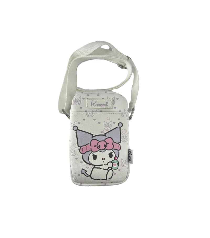 Sanrio Kuromi Phone Crossbody Bag White