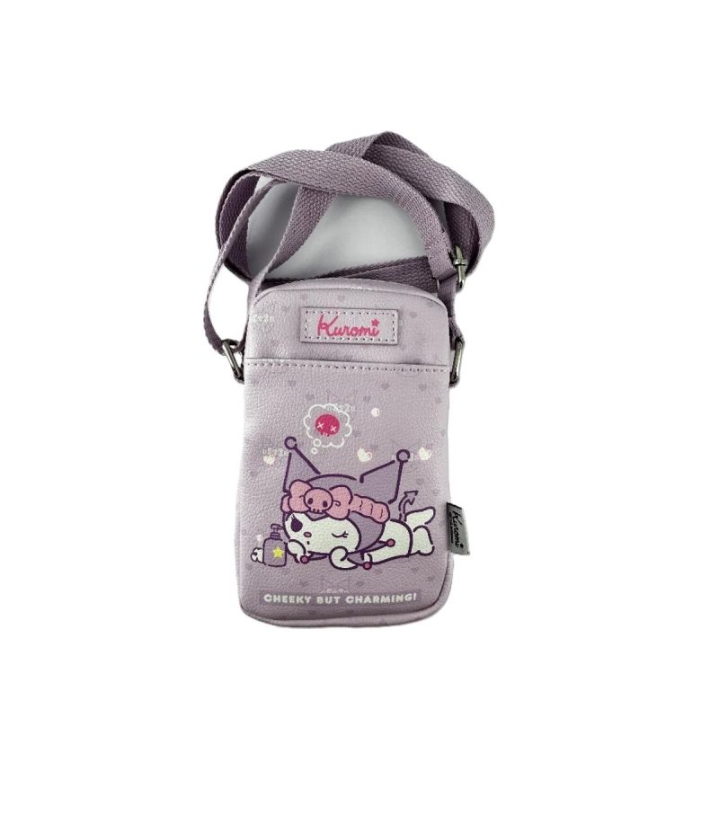 Sanrio Kuromi Phone Crossbody Bag Light Purple