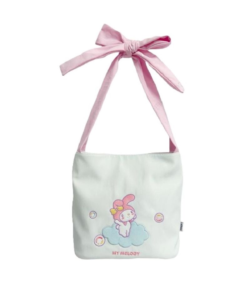 Sanrio My Melody White Bowknot Handheld Bag