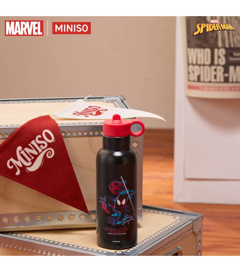 Marvel Spider-Man Across the spider Verse Double Wall Straw Steel Bottle 500 ML