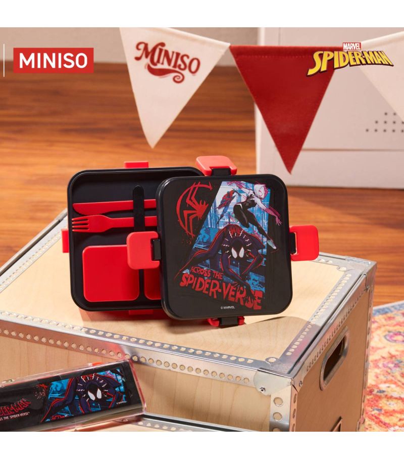 Marvel Spider-Man Across The Spider-Verse Square Lunch Box 1200ml