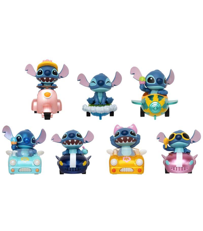 Disney Lilo & Stitch Pull-Back Vehicle Surprise Box Set