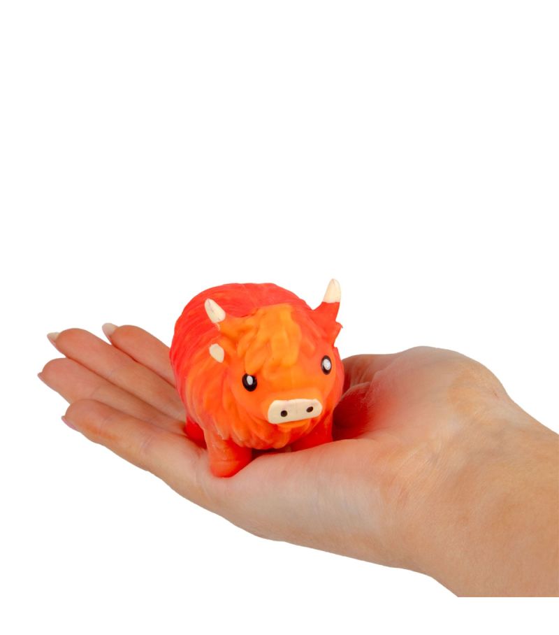 HGL Stretchy Sand Highland Cow Fidget Toy Assorted Colours