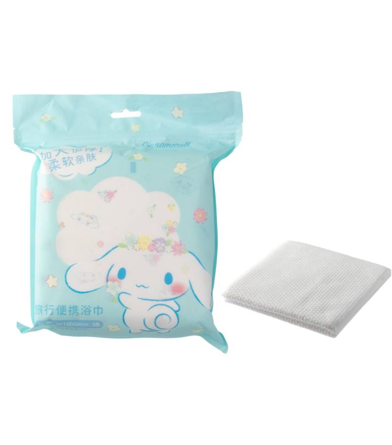Sanrio Hello Kitty & Friends Cinnamoroll Disposable Bath Towel 2 Piece