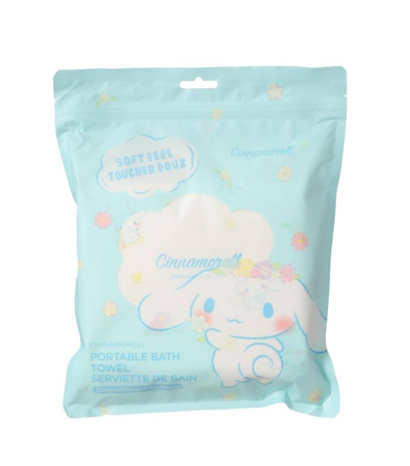 Sanrio Hello Kitty & Friends Cinnamoroll Disposable Bath Towel 2 Piece