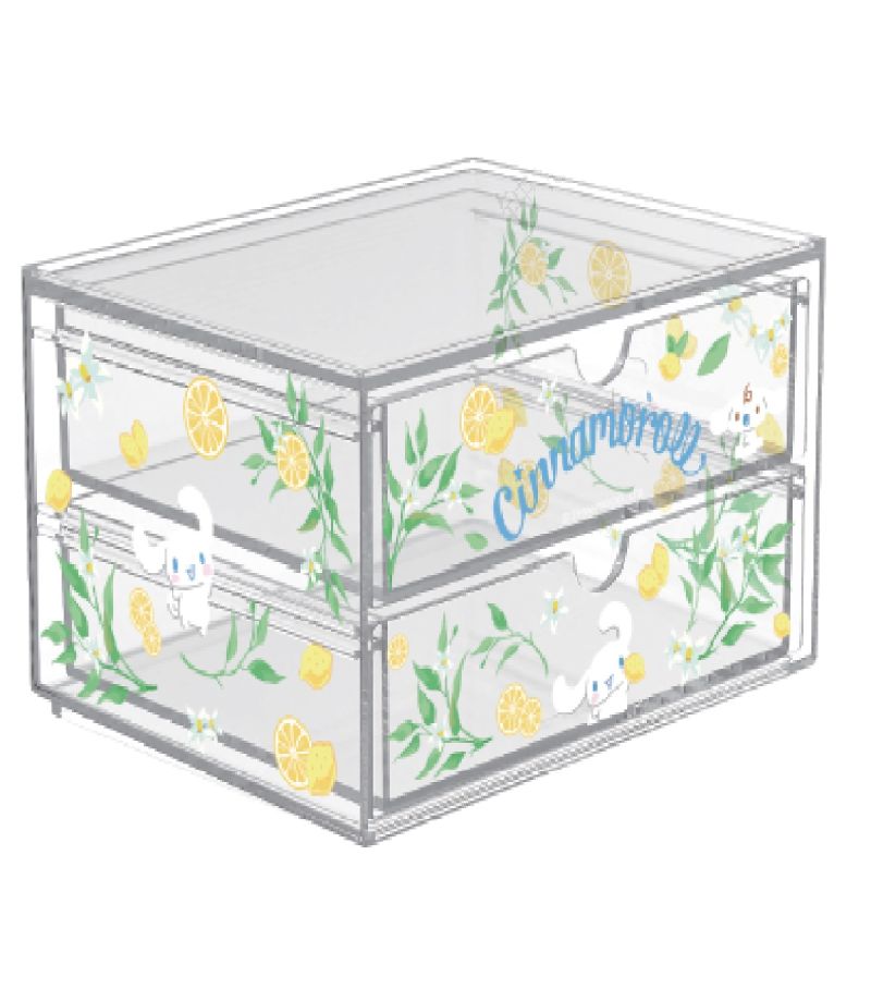 Sanrio Cinnamoroll Flower 2-Drawer Makeup Organiser