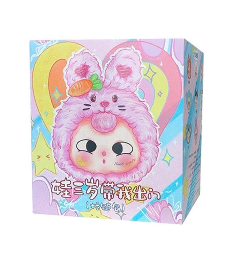 Baby Three Take Me Out Zipper Bag Vinyl Face Plush Blind Box