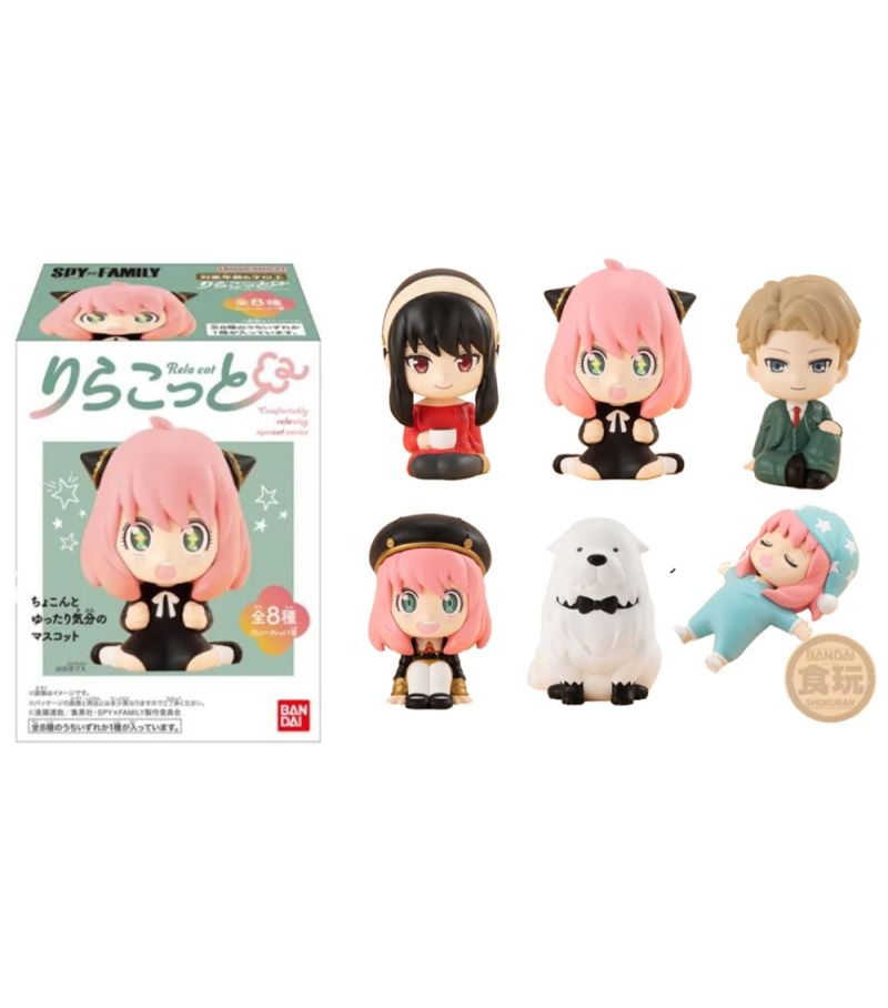 Bandai Spy X Family Shokugan Relaxing Mascot Blind Box