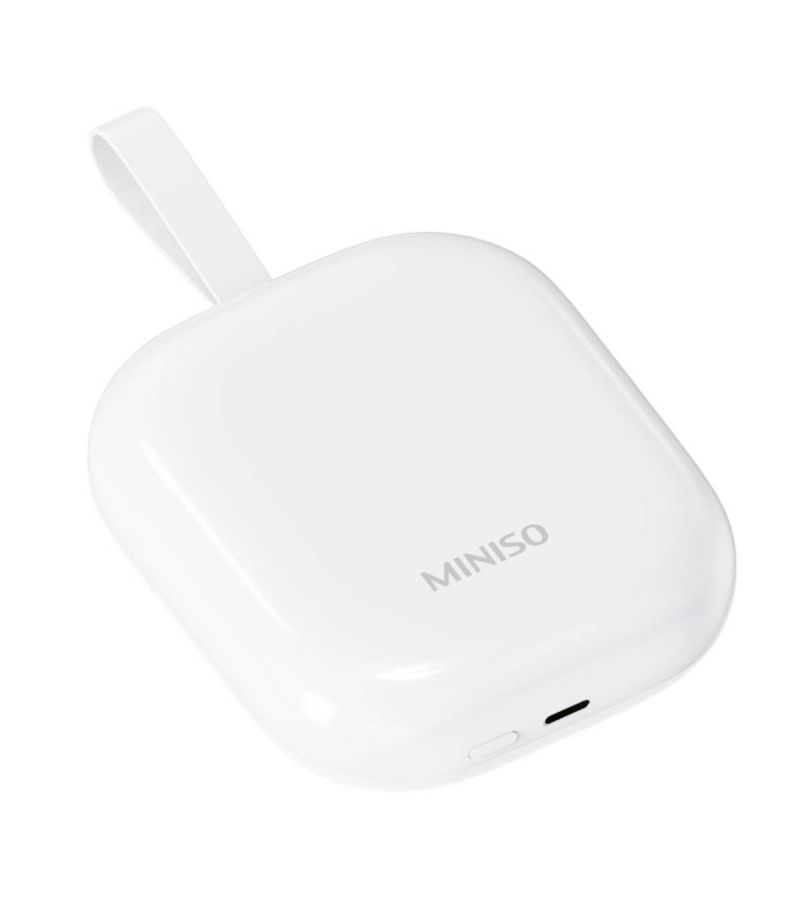 MINSIO Mini Berry 10000mAh Power Bank White with Cable Model: X-001