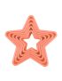 Star Plastic Cookie Cutters ( Orange)