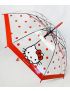 Hello Kitty Apple Collection Clear Long-Handled Umbrella