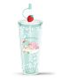 Sanrio characters Strawberry collection Double Wall Tumbler with Straw (800mL)(Little Twin Stars)