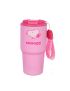 Snoopy Collection Pink Stainless Steel Tumbler with Strap 500ml