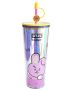 BT21 Collection Double Wall Plastic Tumbler with Straw (800mL)(COOKY)