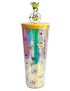 Daisy Minions Collection Double Wall Plastic Bottle with Straw (800mL)(Yellow)
