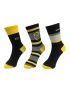 Harry Potter Hufflepuff Crew Socks 3 Pairs