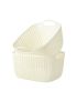 Storage Basket, L (2 pcs)( White)
