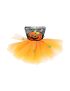 Halloween Pumpkin Mask & Tutu Kids Dress Up Set