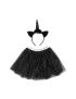 Halloween Tutu & Hairband Kids Dress Up Set