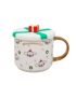 Sanrio Cinnamoroll Christmas Ceramic Cup With Silicone Lid