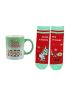 Snoopy Christmas Ceramic Cup Set With Socks Size 5-7.5