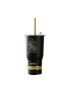 Harry Potter Black Steel Tumbler with Charm & Straw 580ml