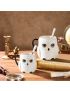 Harry Potter Hedwig Owl Shape Ceramic Cup & Spoon 430ml