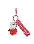 Snoopy Christmas Red House PVC Keychain