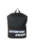 Catchy Fashion Slogan Backpack Black