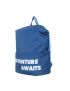 Catchy Fashion Slogan Backpack Blue