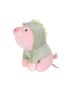 Sitting Piglet Plush Toy with Dinosaur Hoodie