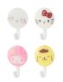 Sanrio Square Hooks 4 Pack