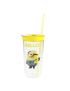 Minions Collection Plastic Tumbler with Straw 600ml