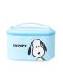 Snoopy Summer Travel Collection Barrel Cosmetic Bag(Blue)